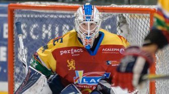 Laco Eaters Geleen Red Eagles Den Bosch ijshockey Face-Off