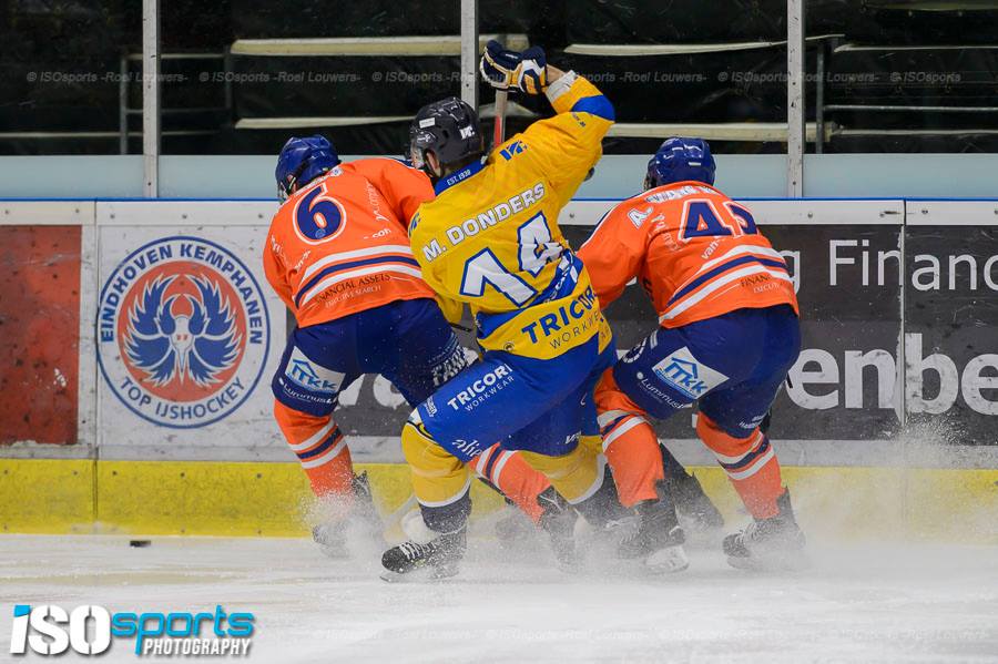 Eindhoven Kemphanen Tilburg Trappers ijshockey Face-Off