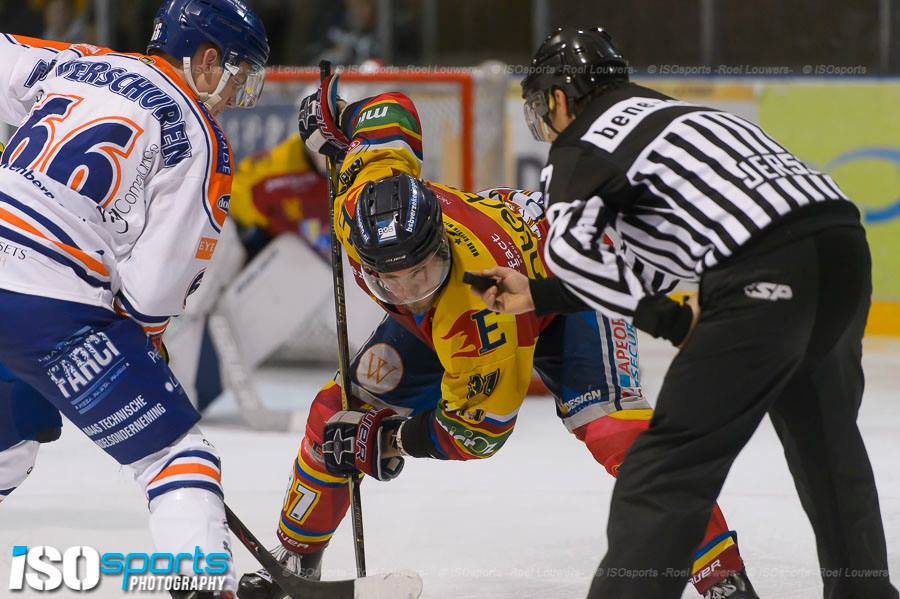 Eindhoven Kemphanen Laco Eaters Geleen ijshockey Face-Off