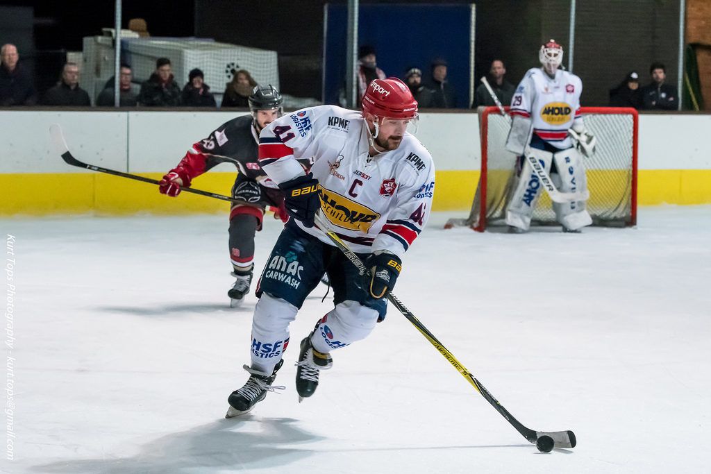 Levi Houkes, AHOUD Devls Nijmegen HYC Herentals, IJshockey Face-Off