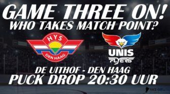 HIJS Hokij Den Haag UNIS Flyers Heerenveen BeNe League playoffs ijshockey Face-Off