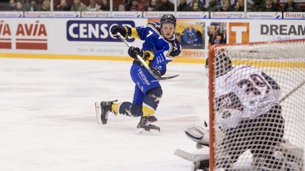 Tilburg Trappers Blue Devils Weiden Oberliga Playoffs ijshockey Face-Off