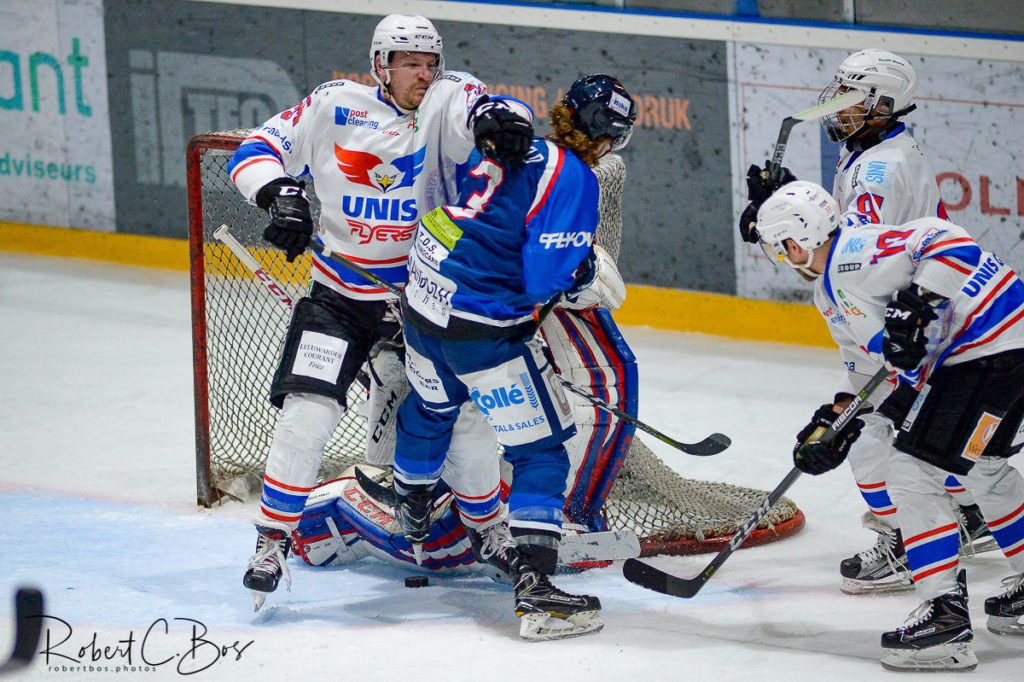 HIJS Hokij Den Haag UNIS Flyers Heerenveen BeNe League Face-Off IJshockey