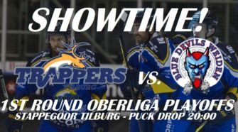 Tilburg Trappers Oberliga Playoffs IJshockey Face-Off