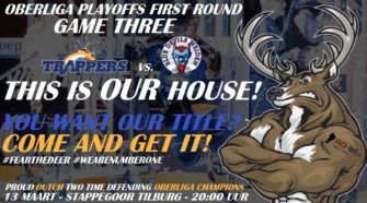 Tilburg Trappers Blue Devils Weiden Oberliga playoffs ijshockey FAce-Off