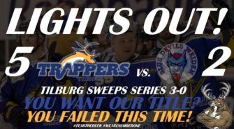 Tilburg Trappers Blue Devils Weiden Oberliga Playoffs ijshockey Face-Off