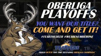 Tilburg Trappers Oberliga PLayoffs IJshockey Face-Off
