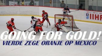 Oranje Dames ijshockey face-Off