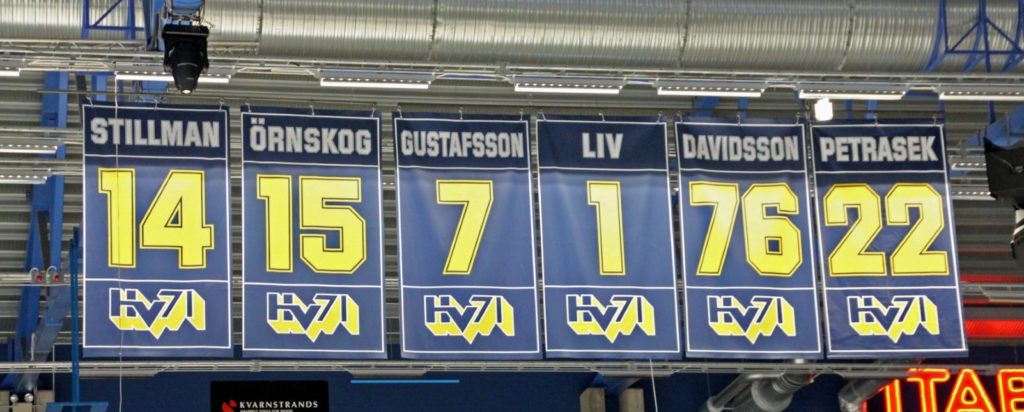 HV71 teruggetrokken nummers