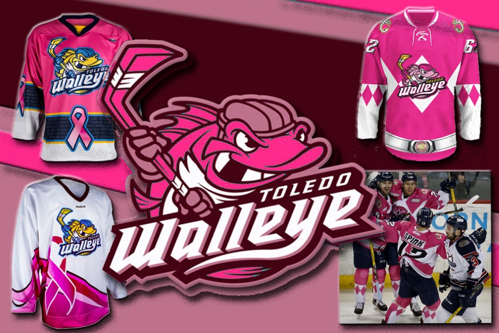 Toledo Walleye - Pink in the rink