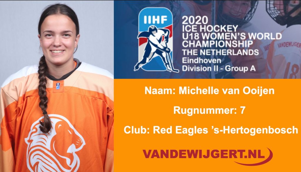 Michelle van Ooijen Oranje U18
