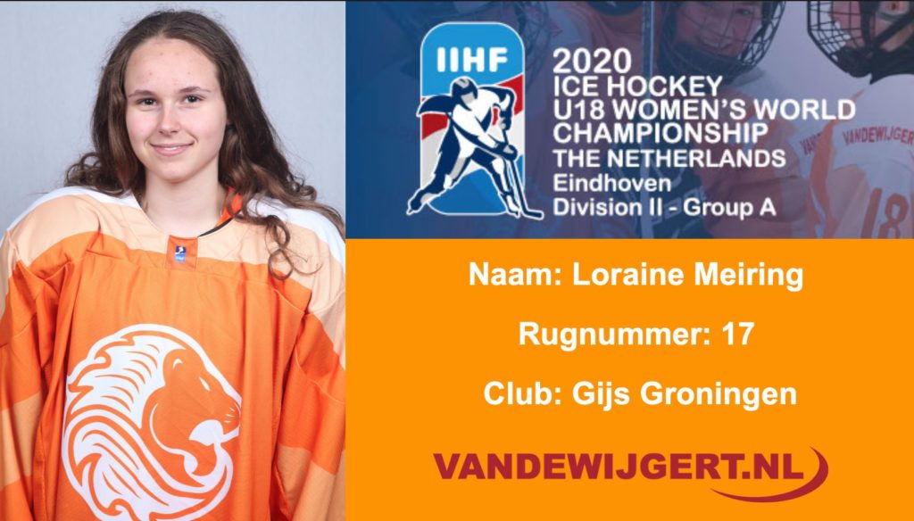 Loraine Meiring Oranje U18 Dames