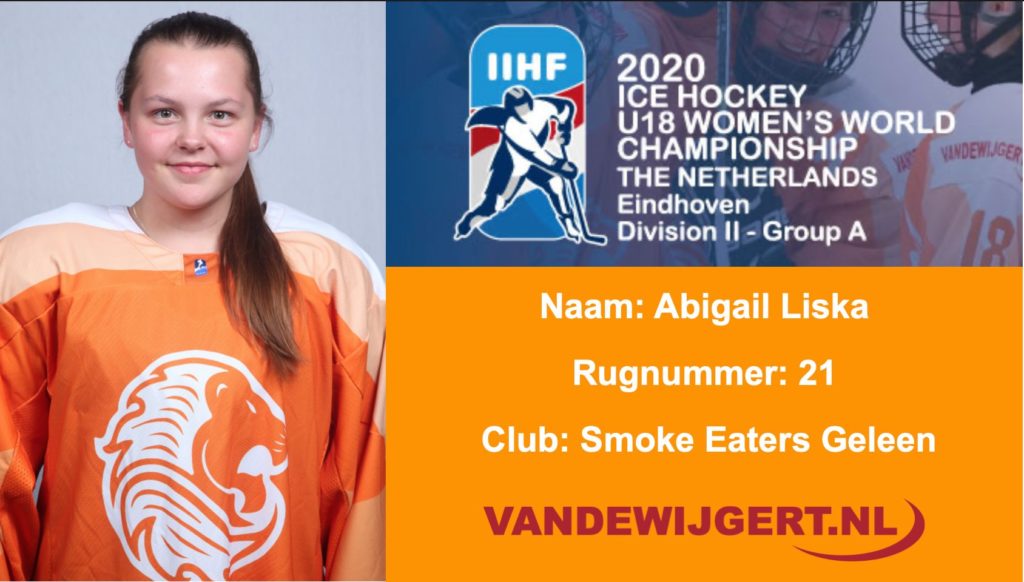 Abigail Liska Oranje U18
