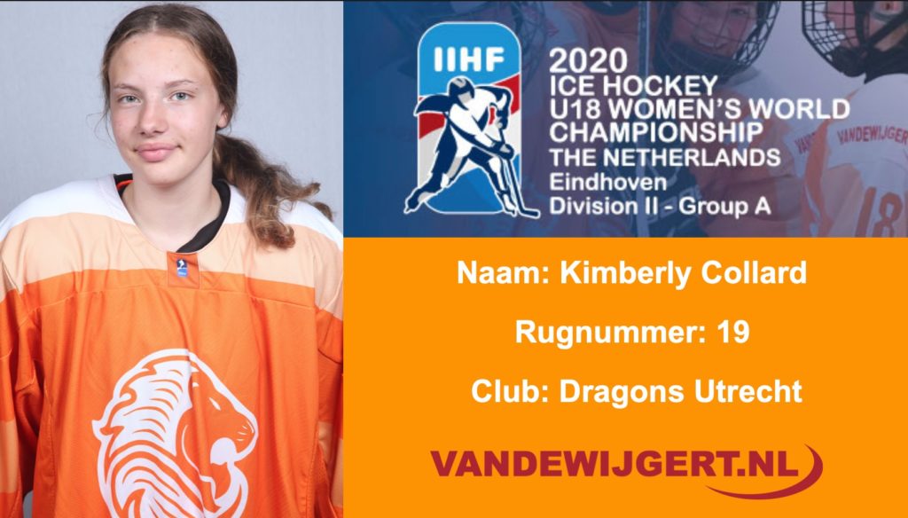 Kimberly Collard Oranje Dames U18